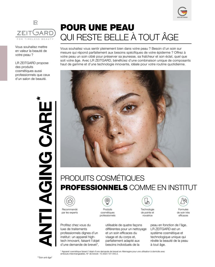 ZEITGARD PRO SOINS ANTI-ÂGE CORPS ET VISAGE