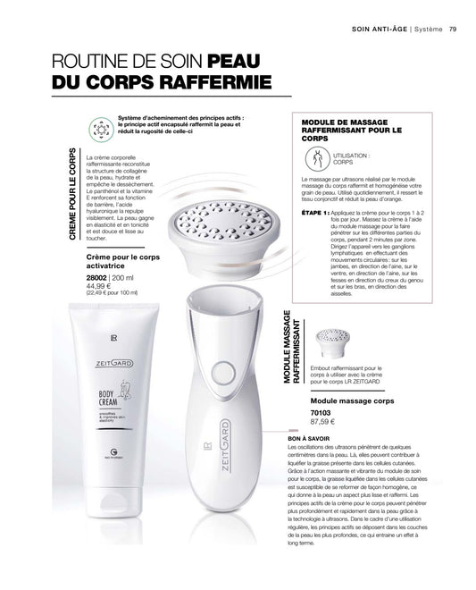 LR ZEITGARD PRO Appareil + embout massage pour le corps